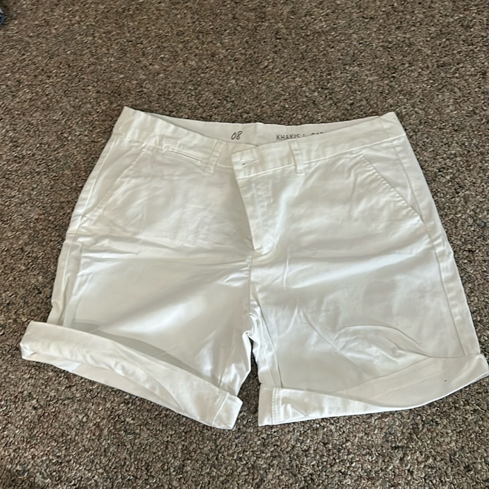White Jean Shorts